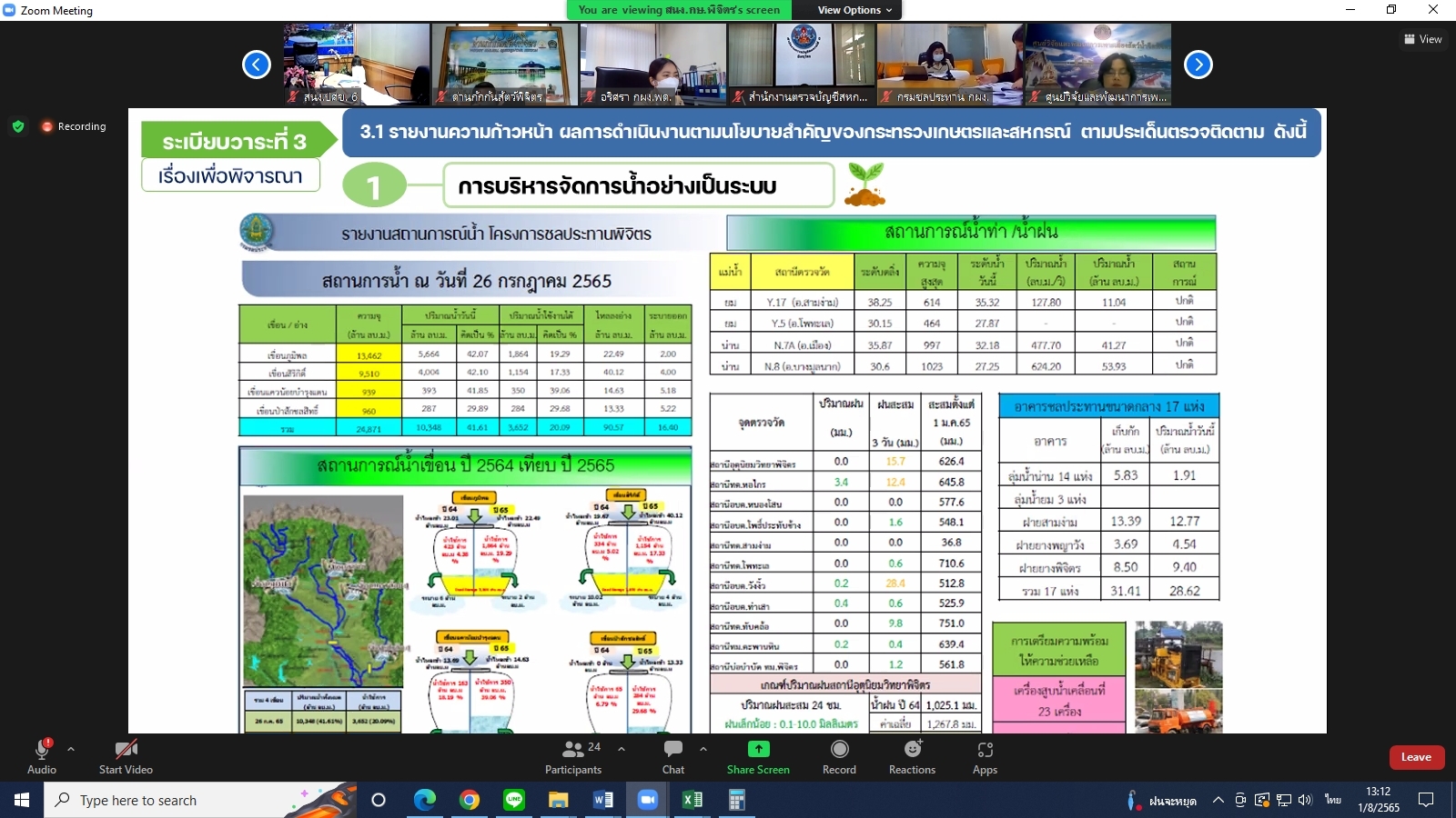 title - ผู้ตรวจราชการกรม ร่วมประชุมตรวจติดตามความก้าวหน้า ผลการดำเนินงานตามแผนการตรวจราชการและการขับเคลื่อนแบบบูรณาการ ในพื้นที่ของผู้ตรวจราชการกระทรวงเกษตรและสหกรณ์ ประจำปีงบประมาณ พ.ศ. 2565 รอบที่ 2 ของจังหวัดพิจิตร ผ่านระบบการประชุมทางไกลออนไลน์ Application Zoom